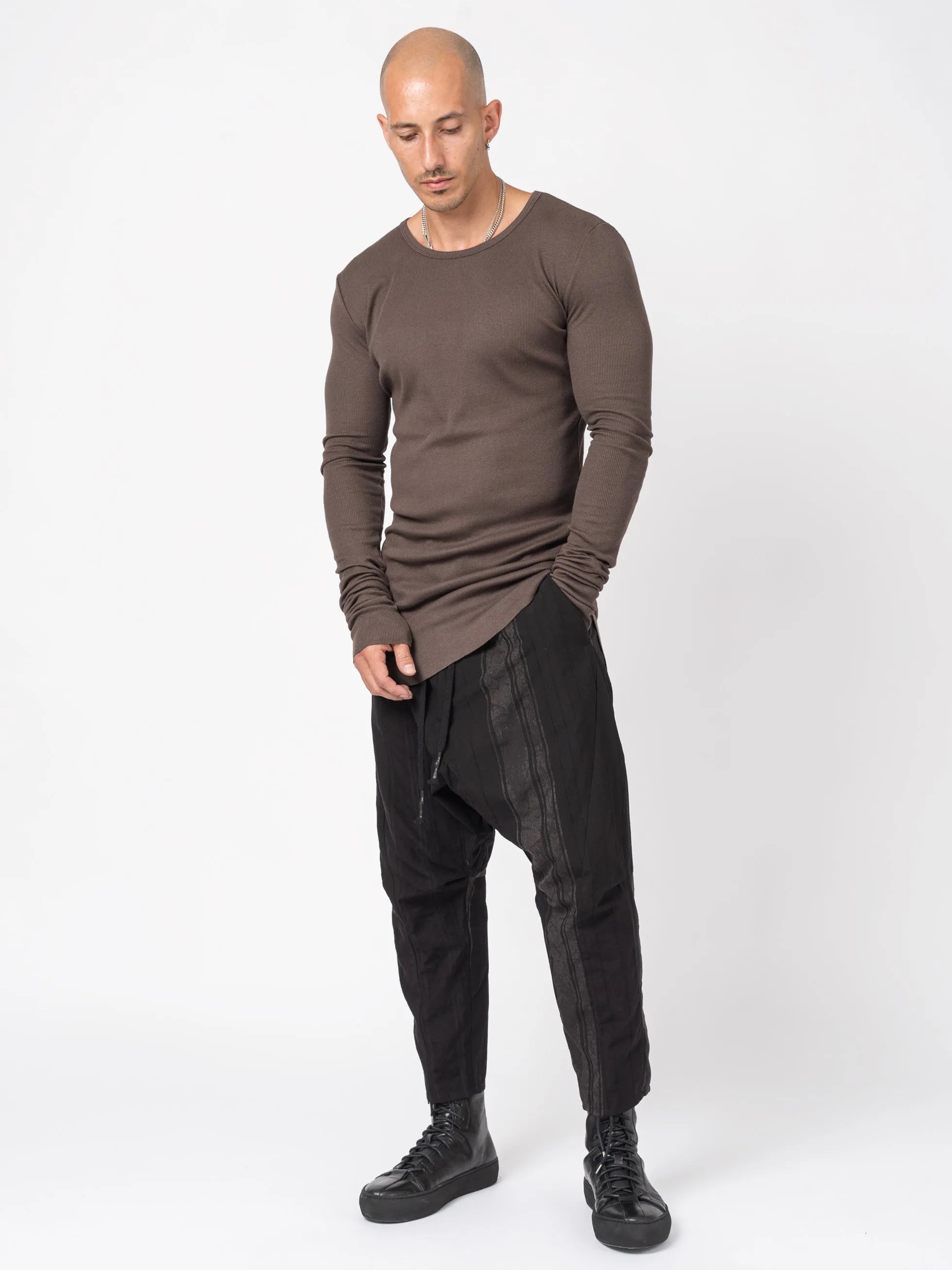 D.HYGEN Modal x Cotton Ribbed T-Shirt