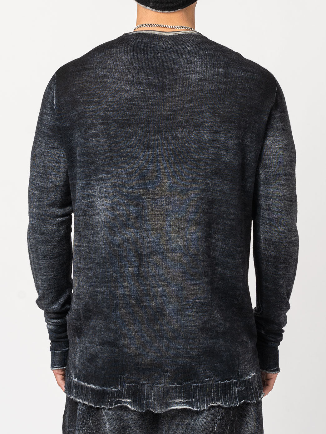 Front Embroidery Wool Sweater