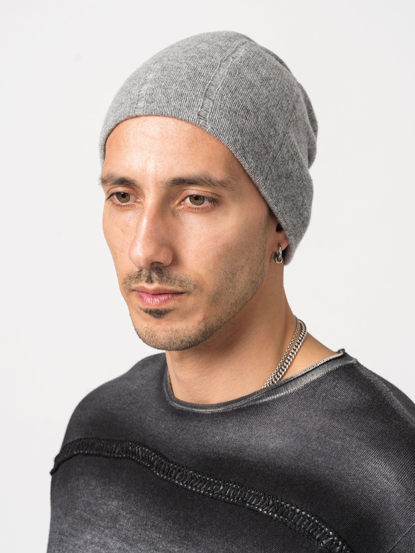 Double Reverse Cashmere Beanie