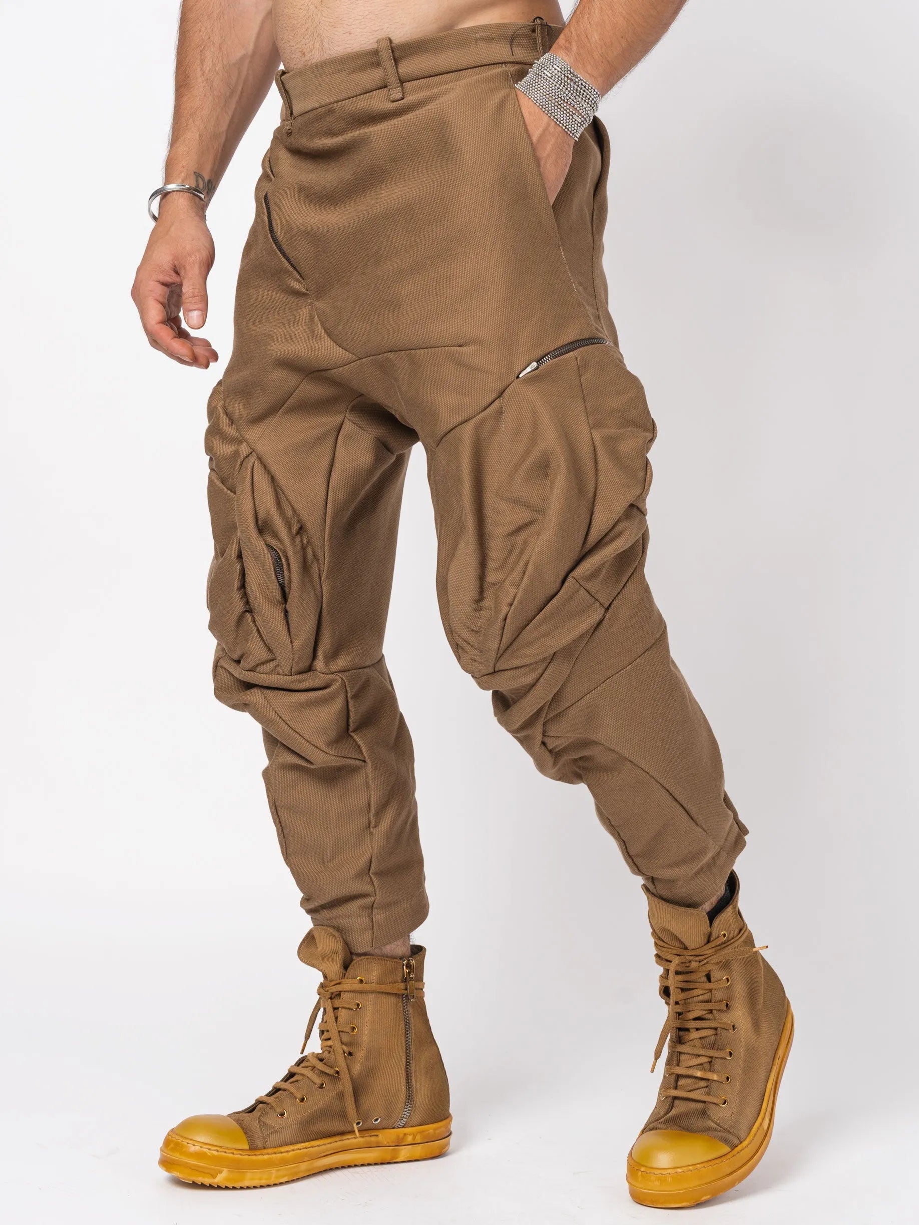 DIS-M-4/ DISTORTION 4/5 MUSCLE POCKET PANTS