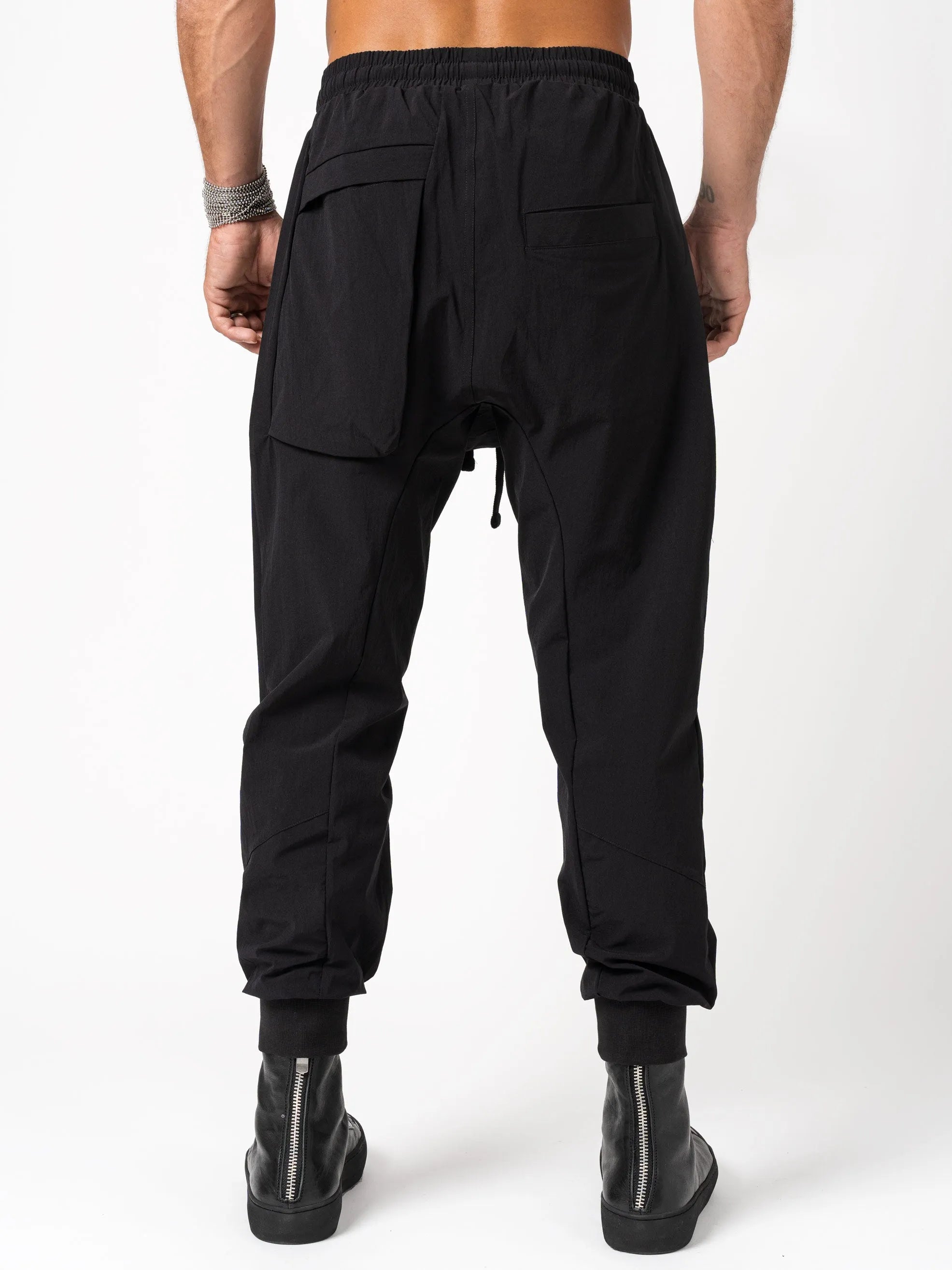 Drop crotch trousers