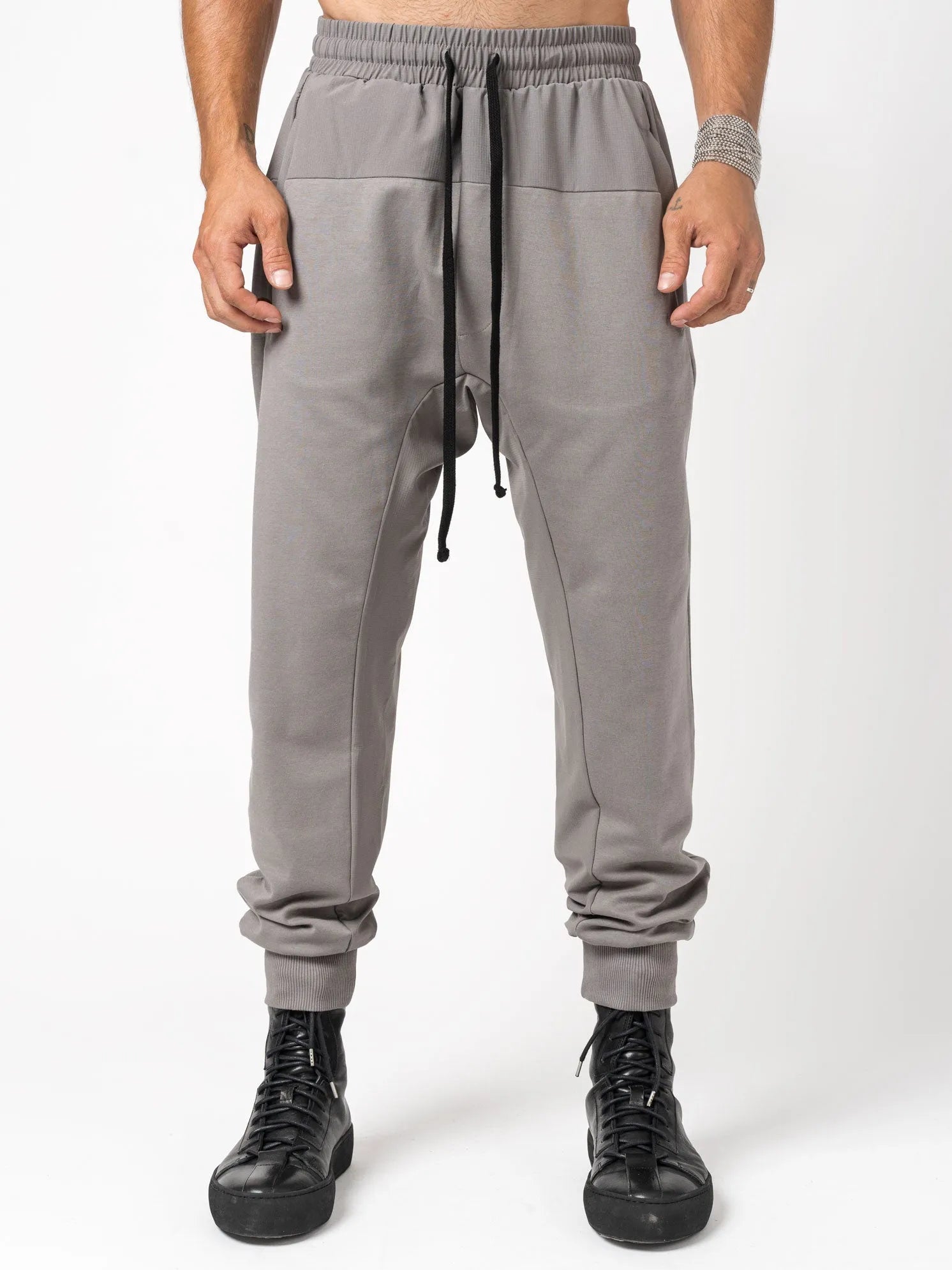 Matmix drop crotch trousers