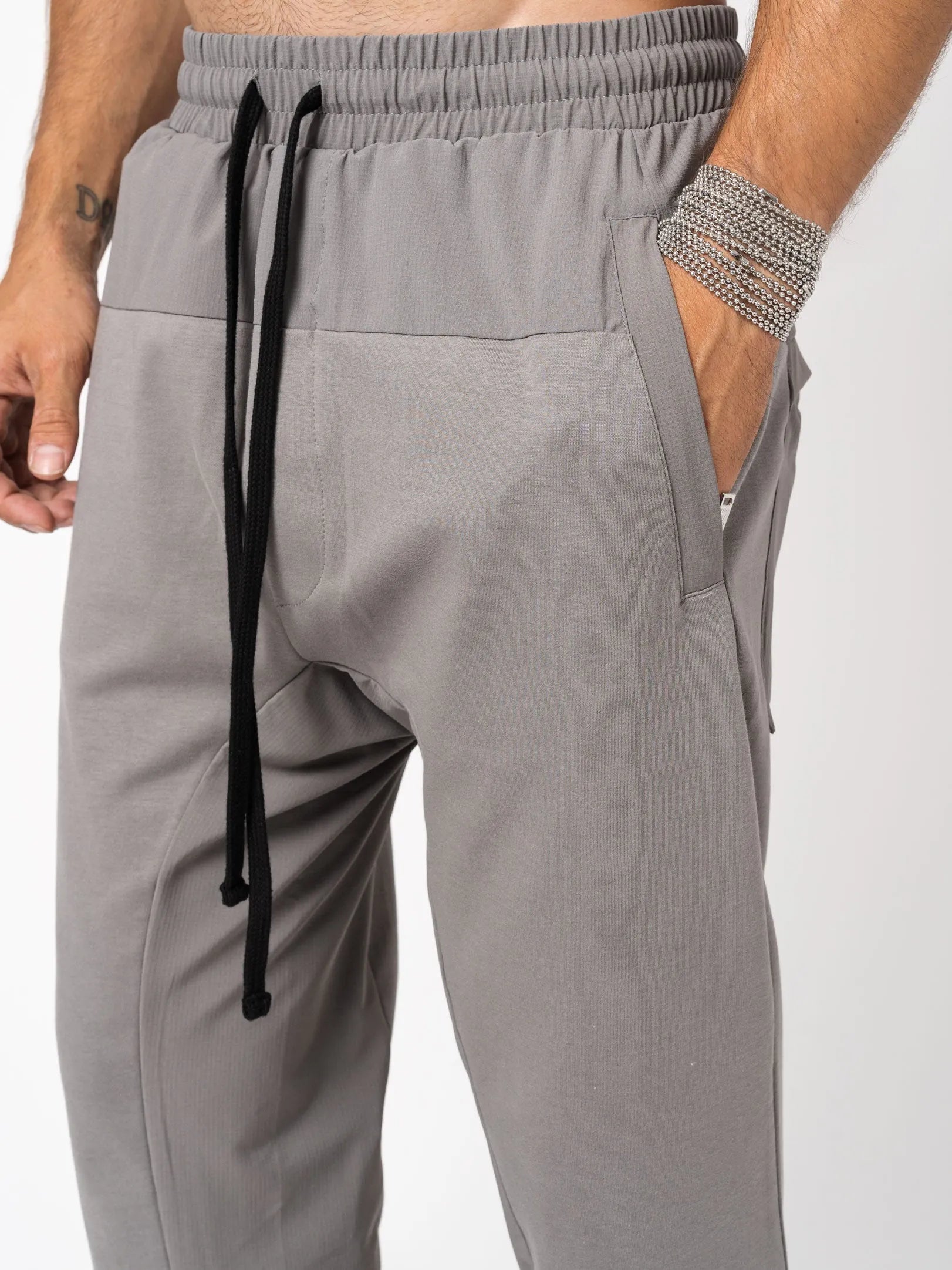 Matmix drop crotch trousers