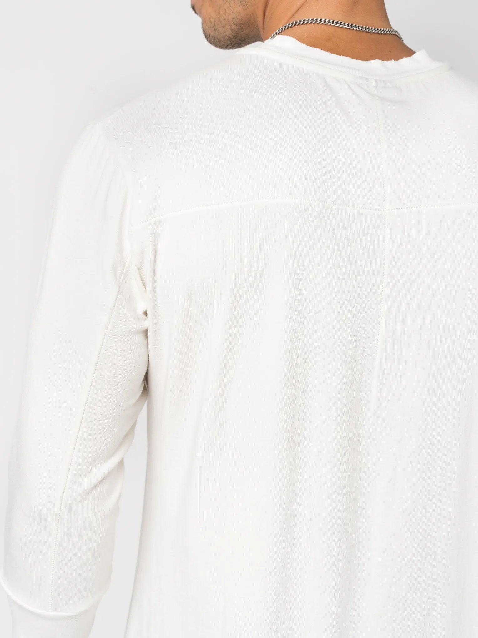 Raw cut hem T shirt