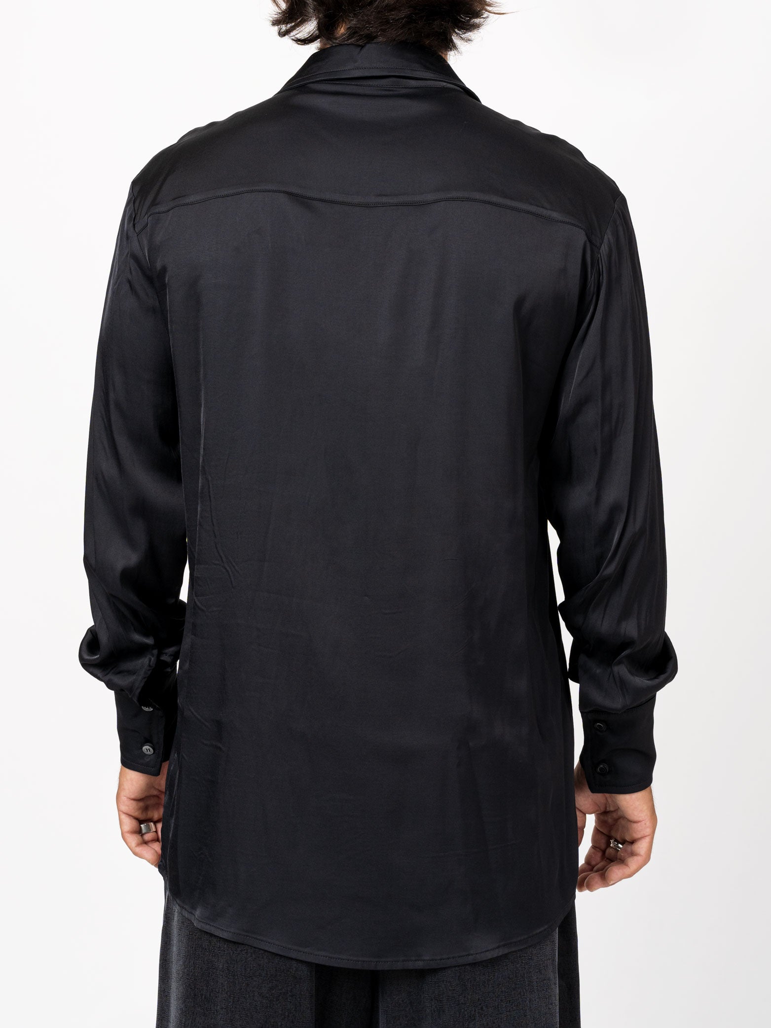 Satin Long Sleeve Shirt