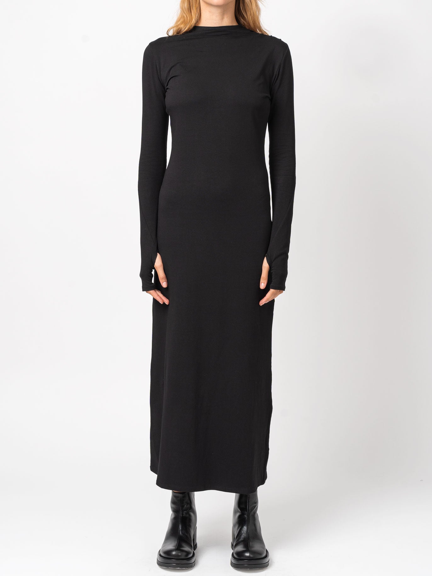 Minimalist Long Sleeve Midi Dress