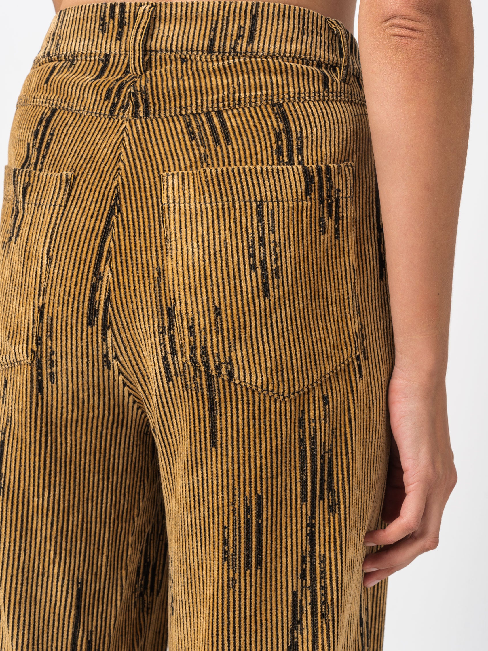 Wide-Leg Corduroy Pants