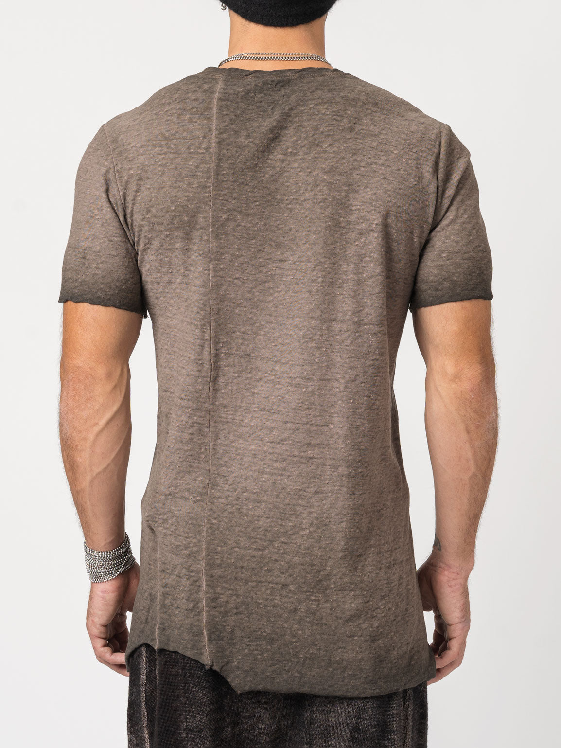 Rustic Cotton Long T-Shirt