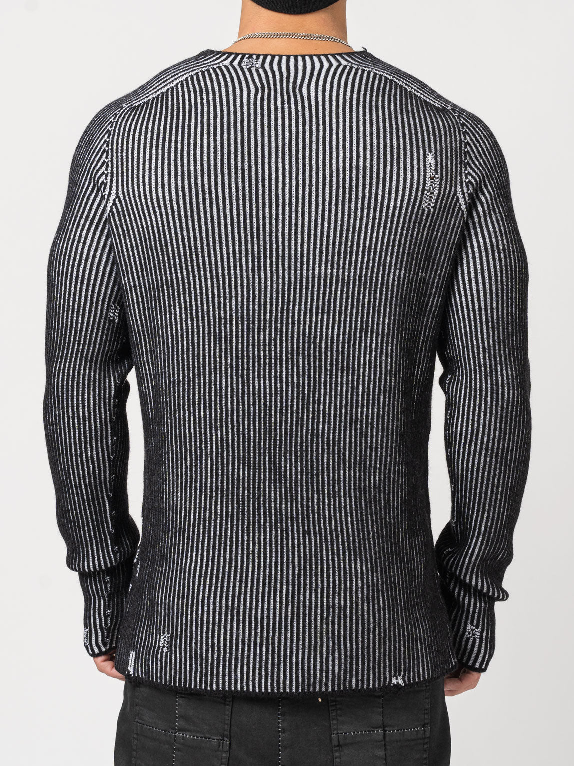 Heavy Wool Striped Sweater