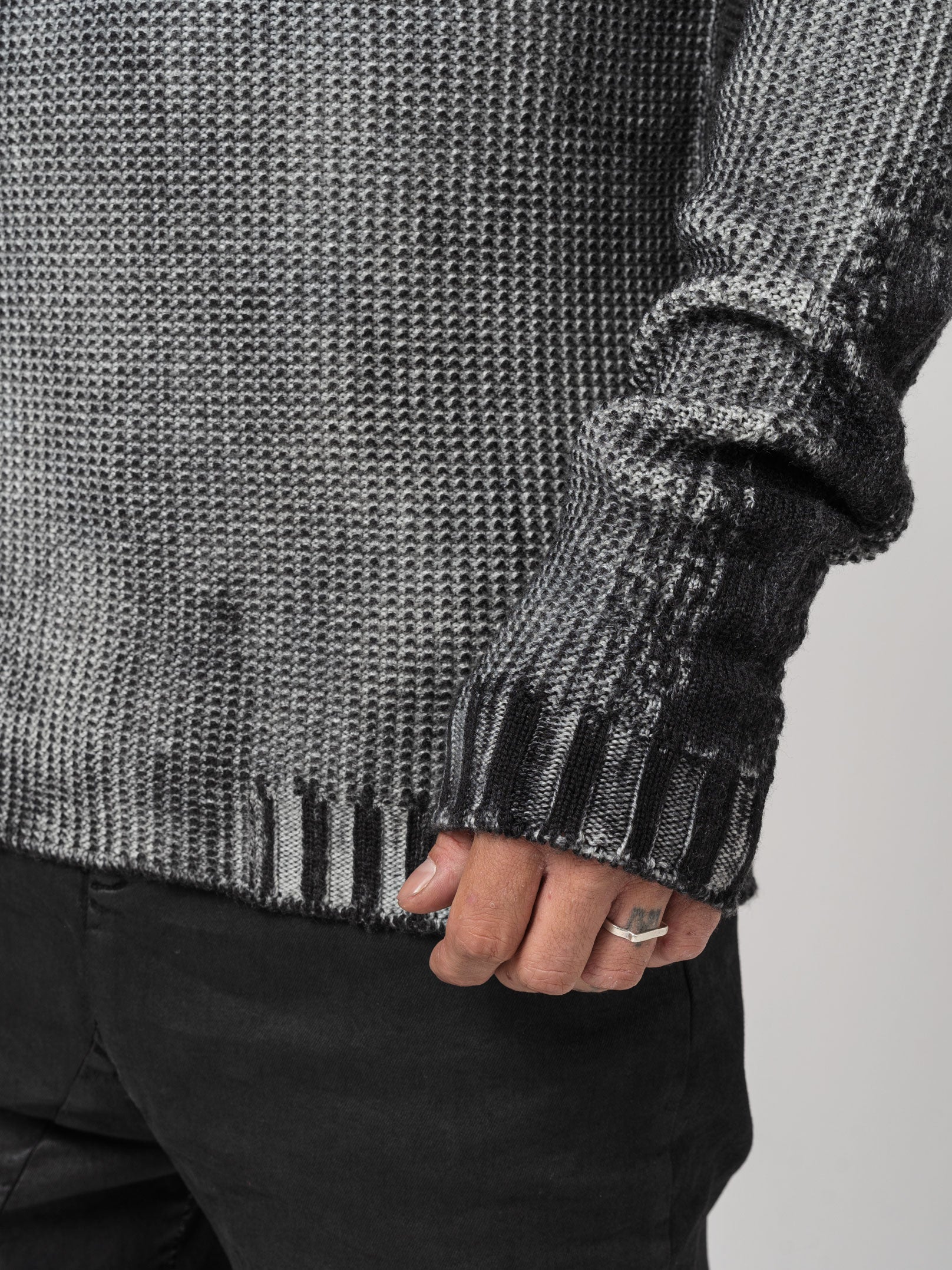 Ribbed Heavy Wool Sweater