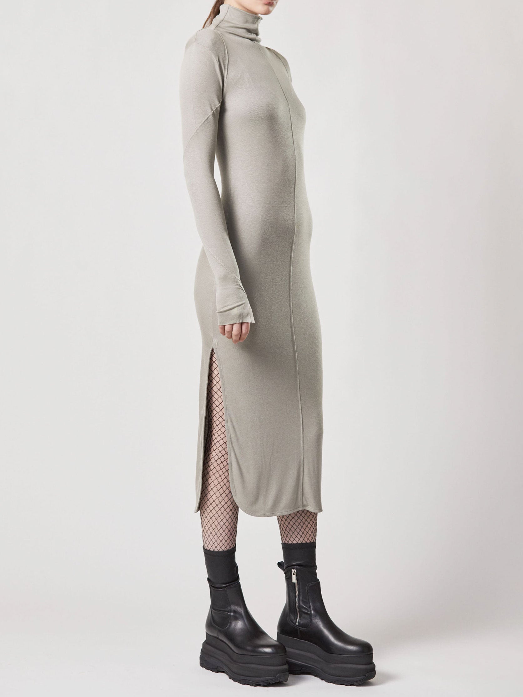 Roll neck dress